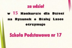 Konkurs "Rysunek o Białej Lasce"