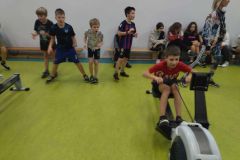Trening wioślarski