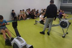Trening wioślarski