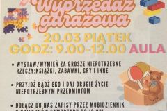 Wiosenna wyprzedaż garażowa